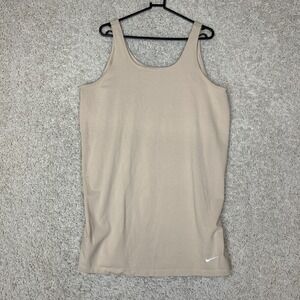 Nike Chill Knit Tank Dress Womens Large Oversized Boxy Activewear Athleisure